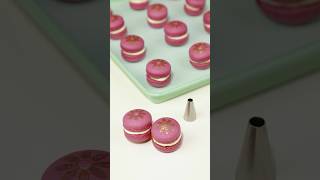 How to make purple Italian Macaroons  Full recipe trending shorts recipe macaron yummy [upl. by Dylane]