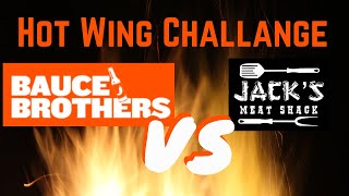 Hot wing challange  Bauce Brothers sauces [upl. by Aneres]