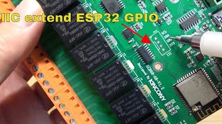 Lesson19 how to use PCF8574 IIC extend GPIO for ESP32 multi relay [upl. by Sonia]