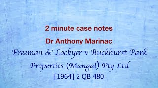 Freeman amp Lockyer v Buckhurst Park Properties Mangal Pty Ltd Ostensible Authority [upl. by Karyl894]