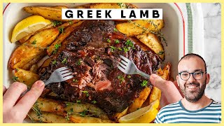 Greek Slow Roasted Lamb Recipe  Tender Juicy and Easy to Make [upl. by Dyke]