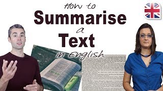 How to Summarise a Text in English  Improve English Comprehension [upl. by Hsur]