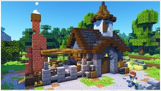 Minecraft 118 Medieval Blacksmith House Tutorial [upl. by Adnilre]