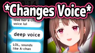 Nodokas Deep AChan Voice Caught Chat OffGuard【Hololive】 [upl. by Maggee]