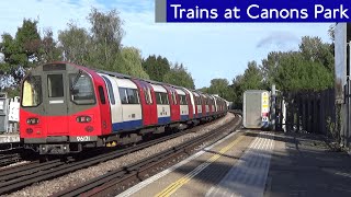 London Underground Jubilee line trains at Canons Park [upl. by Alvie455]