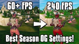 Fortnite Season OG Settings Guide  FPS Boost Colorblind Modes amp More [upl. by Berthe731]