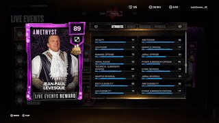 How to unlock Jean Paul Levesque Persona card WWE 2K24 [upl. by Nwadahs180]