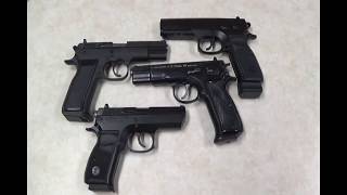 CZ75 vs Tristar T100 vs EAA Witness vs Tristar P120 [upl. by Lednyc]