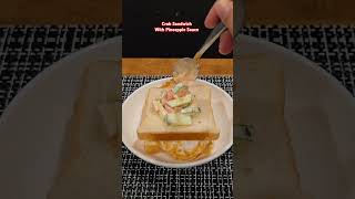 Crab Sandwich cookingrecipes Sandwich food sandwichrecipe crab pineapplerecipes sauce [upl. by Auburta954]