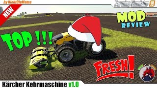 FS19  quotKärcher Kehrmaschine 1000Tquot v10  review [upl. by Stavro]