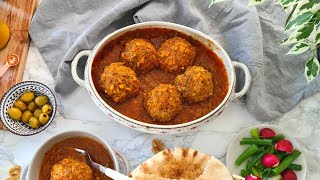 Persian Kofte Recipe  Rice and Beef Meatballs  Stuffed Meatballs  Koofteh  کوفته برنجی [upl. by Alikahs]