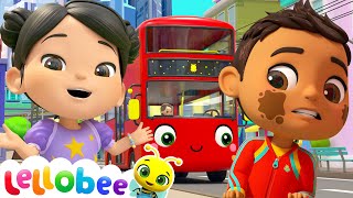 Wheels On The Bus KidsKaraokeSongs  Nursery Rhymes  Moonbug Kids [upl. by Ruamaj]