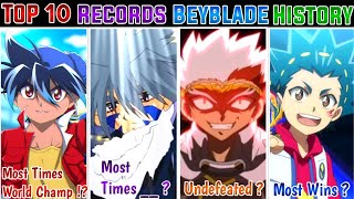 Top 10 Records In Beyblade All Series  Beyblade Og  Metal  Beyblade Burst Hindi beyblade [upl. by Romeon]