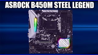 Материнская плата ASRock B450M Steel Legend [upl. by Ordnassela]