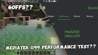 Minecraft performance test on Mediatek G99 [upl. by Suiram684]