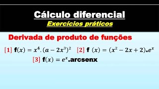 DERIVADA DE PRODUTO DE FUNÇÕES [upl. by Ahsieker]