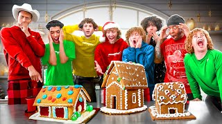 I HOSTED A CRAZY GINGERBREAD HOUSE COOKING COMPETITION [upl. by Mareld]