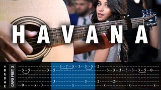 Camila Cabello  HAVANA  Cover Fingerstyle Cover  TAB Tutorial Lesson [upl. by Gracie]