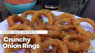 Easy Onion Rings Recipe  Homemade Onion Rings  Ramadan recipe  foodtastesecrets [upl. by Ancel]