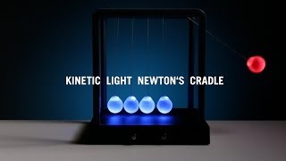 Kinetic Light Newtons Cradle from ThinkGeek [upl. by Eeralih]