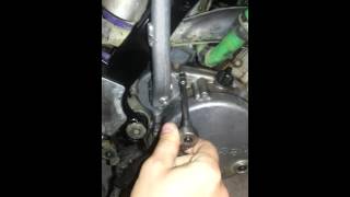 Kx 250 kick shaft replacement [upl. by Mazel482]