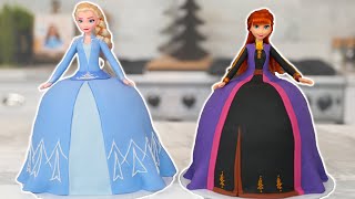 FROZEN 2 PRINCESS Cakes  NERDY NUMMIES [upl. by Aikal]