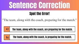 Sentence Correction in English [upl. by Hara835]