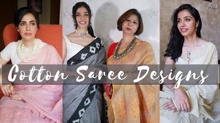 Moms Cotton Saree Collection  Saree Collection Part 2 [upl. by Satsok]