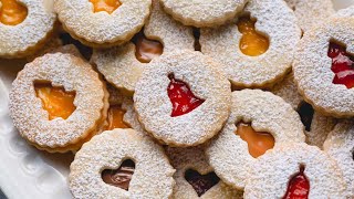 classic linzer cookies [upl. by Ecinereb107]