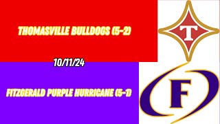 Thomasville vs Fitzgerald Week 9 [upl. by Suivatal675]