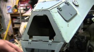 16th scale German SDKFZ 222 armored car project video 17 Hull external fittings [upl. by Willa]