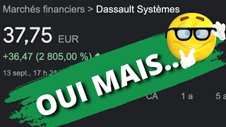 DASSAULT SYSTEME  analyse 1er semestre 2022 [upl. by Barrington]