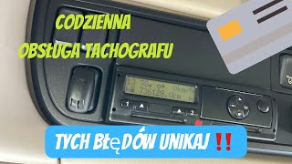 Obsługa tachografu w ciężarówce Unikaj tych błędów‼️ [upl. by Yragerg]