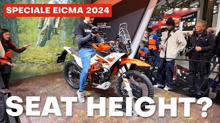 KTM 390 Adventure R 2025  Walkaround in Detail Seat Height Suspension Travel  EICMA 2024 [upl. by Jolenta833]