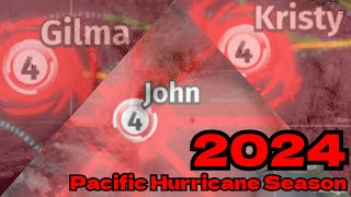 2024 Pacific Hurricane Season Animation [upl. by Englebert585]