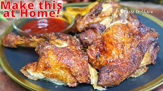 Easy no breading Fried chicken❗Beginners Delicious Whole fried Chicken ✅ Fried Chicken Step by Step [upl. by Ahsinrev]