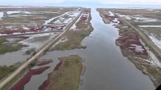 Flying over Evros River Greece [upl. by Nalaf]