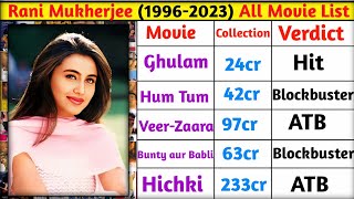 Rani mukherjee 19962023 All Movie Name List  Rani mukherjee ki sabhi film ki list [upl. by Wileen]