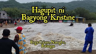 Hagupit ni Bagyong Kristine sa BrgyCalayoNasugbuBatangasBaha Ng Malala [upl. by Nicks138]