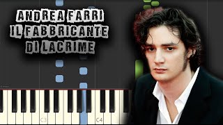 Andrea Farri  Il fabbricante di lacrime  The Tear Maker  Nicas Theme Piano Tutorial MIDI PDF [upl. by Oninotna]