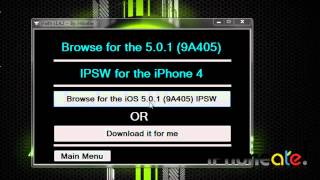 Como hacer Downgrade con un IPSW de iOS 511 a 501 o 50 en iPhone 43GSiPad 1GiPod Touch 4G3G [upl. by Coh]