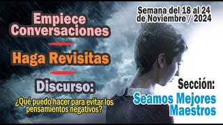 Seamos MEJORES MAESTROS Sugerencias preparadas 🌞📖 18 al 24 de Nov 2024 [upl. by Enneira]