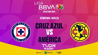 EN VIVO 🔴 CRUZ AZUL VS AMÉRICA  SEMIFINAL VUELTA  LIGA MX APERTURA 2024 [upl. by Otilegna]