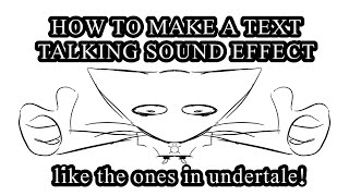 how to make a text talking sound effect READ DESC [upl. by Aldin]