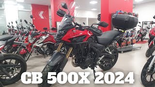 CB 500X 2024 PREÇO ATUALIZADO NA LOJA E VÁRIOS ACESSÓRIOS UMA CROSSOVER COMPLETISSIMA AI SIM [upl. by Civ25]