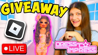 🔴 VIP GIVEAWAY amp NEW CODES DRESS to IMPRESS Come amp Join LIVE [upl. by Culbertson62]