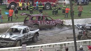 2023 Fonda Fair Evening Demo Derby Heat 3 Small SUVTrucks [upl. by Nagle]