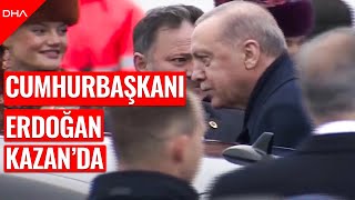 Cumhurbaşkanı Recep Tayyip Erdoğan BRICS Zirvesi için Kazanda [upl. by Notnil]