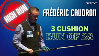 HIGHRUN of 28  3 Cushion by Frédéric CAUDRON [upl. by Ganny]