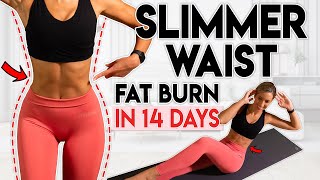 SLIMMER WAIST and LOSE LOWER BELLY FAT in 14 Days  10 min Workout [upl. by Partan]